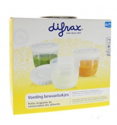 Difrax Voeding bewaarbakjes 6 stuks