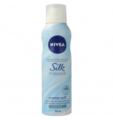 Nivea Silk mousse creme soft 200 ml | Superfoodstore.nl