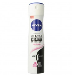 Nivea Deodorant invisible black & white spray original 150 ml