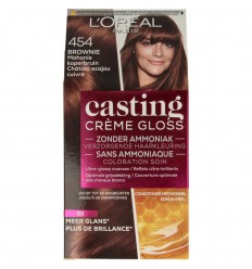 Loreal Casting creme gloss 454 Brownie 1 set | Superfoodstore.nl