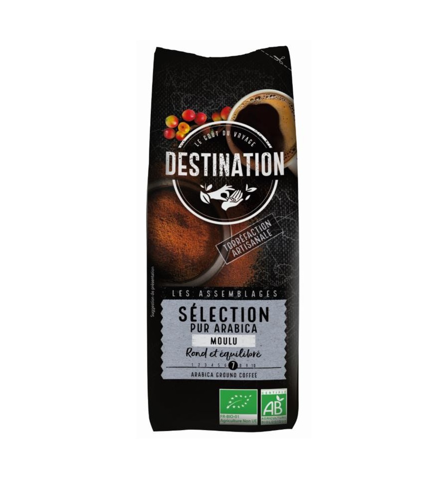 Koffie selection arabica gemalen bio