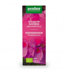 Purasana Geranium olie 10 ml | Superfoodstore.nl