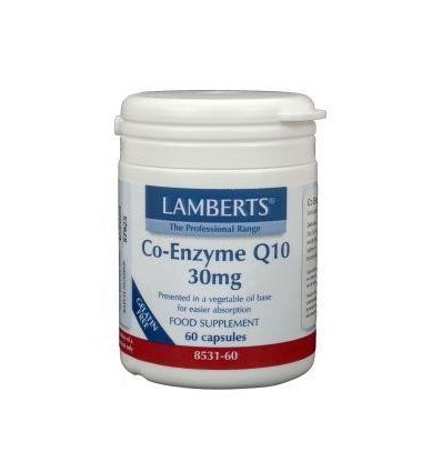 Co-enzym Q10 Lamberts Co enzym Q10 30 mg 60 vcaps kopen