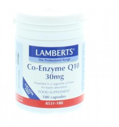 Lamberts Co enzym Q10 30 mg 180 vcaps | Superfoodstore.nl