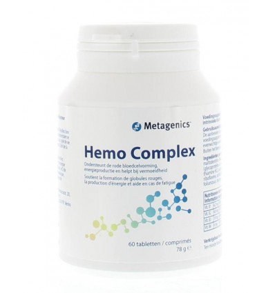 Multivitamine Metagenics Hemo complex 60 tabletten kopen
