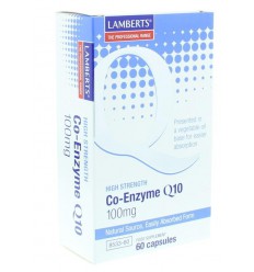 Lamberts Co enzym Q10 100 mg 60 vcaps | Superfoodstore.nl