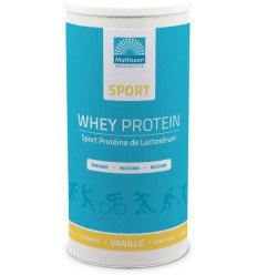 Mattisson Sport wei whey proteine concentraat vanille 450 gram