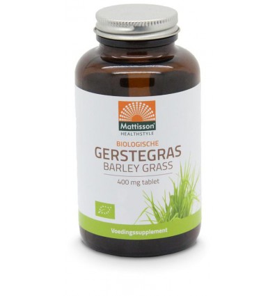 Gerstegras Mattisson barley grass Europa 400 mg biologisch 350 tabletten kopen