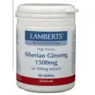 Lamberts Ginseng Siberisch 1500 mg 60 tabletten