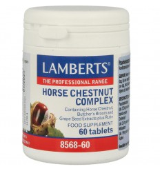 Lamberts Paardekastanje complex (Aescine, Horse Chestnut) 60 tabletten