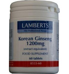 Lamberts Ginseng Koreaans 1200 mg 60 tabletten |
