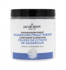 Jacob Hooy Magnesiumcitraat poeder 140 gram | Superfoodstore.nl