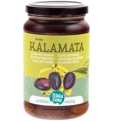 Terrasana Kalamata olijven in kruidenolie 345 gram