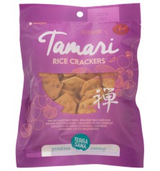 Crackers Terrasana Japanse bruine rijscrackers eko 60 gram kopen