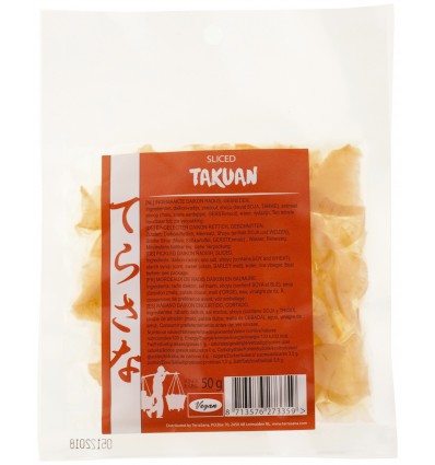 Oosterse specialiteiten Terrasana Slices Takuan daikonradijs pickled 50 gram kopen