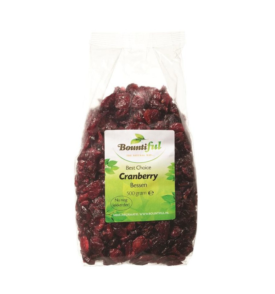 Landelijk Verminderen Meenemen Bountiful Cranberry bessen 500 gram kopen? Superfoodstore.nl