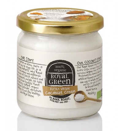 Plantaardige olie Royal Green Kokos cooking cream extra virgin biologisch 325 ml kopen