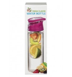 Fresh Flavor Water bottle roze 700 ml | Superfoodstore.nl