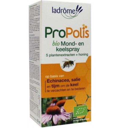 Mondspray La Drome Propolis keel- en biologisch 30 ml kopen