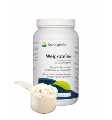 Springfield Wei proteine 80% concentraat 500 gram