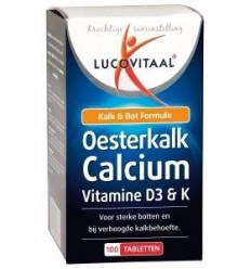 Lucovitaal Oesterkalk calcium tabletten 100 tabletten |