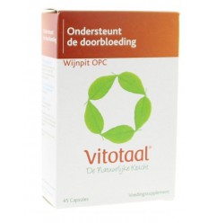 Voedingssupplementen Vitotaal Wijnpit OPC 45 capsules kopen