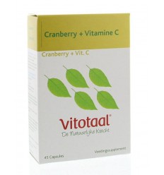 Vitamine C Vitotaal Cranberry + C 45 capsules kopen
