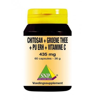 Vitamine C Capsules SNP Chitosan groene thee pu erh thee vitamine C 435 mg 60 capsules kopen