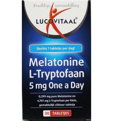 Lucovitaal Melatonine L-tryptofaan 5 mg 30 tabletten