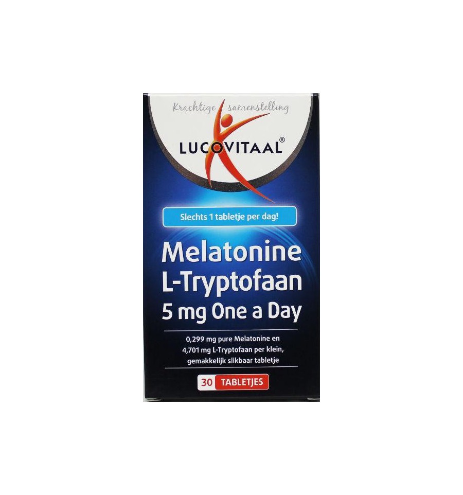 Melatonine l tryptofaan 5 mg one a day