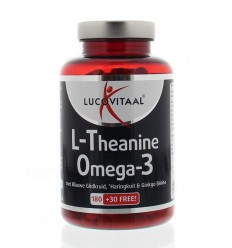Lucovitaal L-theanine omega 3 210 capsules | Superfoodstore.nl