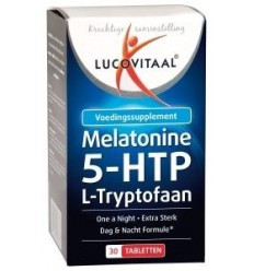 Lucovitaal Melatonine L-tryptofaan 0.1 mg 30 tabletten |
