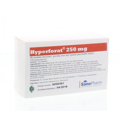 Supplementen Dr Klein Hyperforat 250 mg 100 stuks kopen