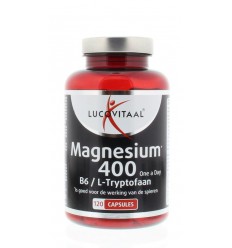 Lucovitaal Magnesium 400 met B6 en L-tryptofaan 120 capsules |