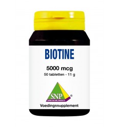 Vitamine B SNP Biotine 5000 mcg 50 tabletten kopen