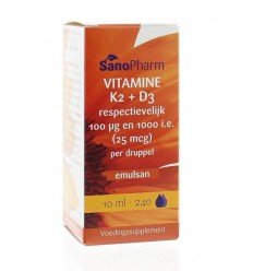 Vitamine K Sanopharm Vitamine K2 D3 emulsan 10 ml kopen