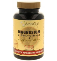 Artelle Magnesium bisglycinaat & citraat 100 tabletten |