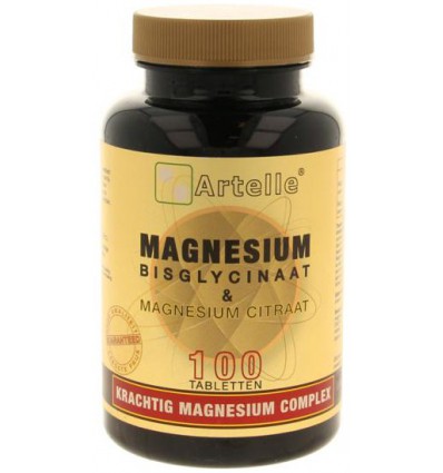 Artelle Magnesium bisglycinaat & citraat 100 tabletten