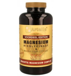 Artelle Magnesium bisglycinaat & citraat 250 tabletten |