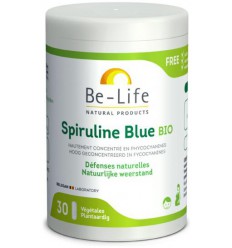 Be-Life Blauwe spirulina 30 capsules | Superfoodstore.nl