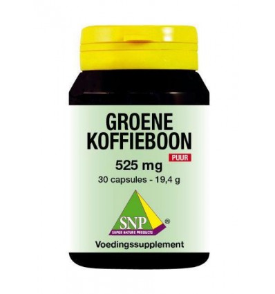 Supplementen SNP Groene koffiebonen 525 mg puur 30 capsules kopen