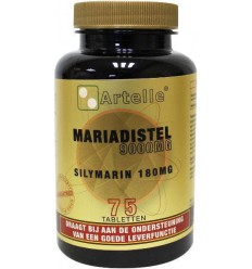 Artelle Mariadistel 9000 mg silymarin 180 mg 75 tabletten |