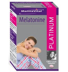 Mannavital Melatonine 0.29 mg 120 tabletten | Superfoodstore.nl