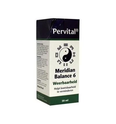 Homeopathische Supplementen Pervital Meridian balance 6 weerbaarheid 30 ml kopen