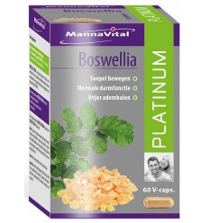 Mannavital Boswellia platinum 60 vcaps | Superfoodstore.nl