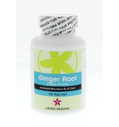Liever Gezond Ginger root/gember wortel 100 vcaps