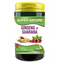 SNP Ginseng guarana 500 mg puur 60 capsules