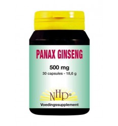 NHP Panax ginseng 500 mg 30 capsules | Superfoodstore.nl
