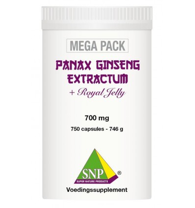 Ginseng SNP Panax extract megapack 750 capsules kopen