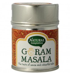 Natural Temptation Garam masala blikje natural spices biologisch 50 gram